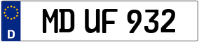 Trailer License Plate